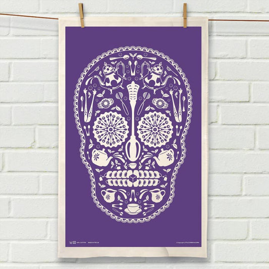 Sugar Skull Tea Towel