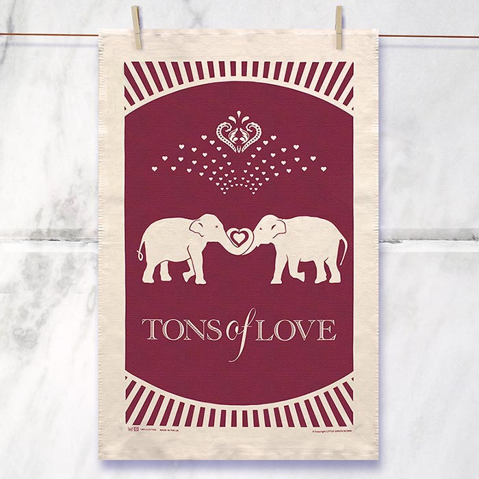 Tons of Love Cotton Tea Towel