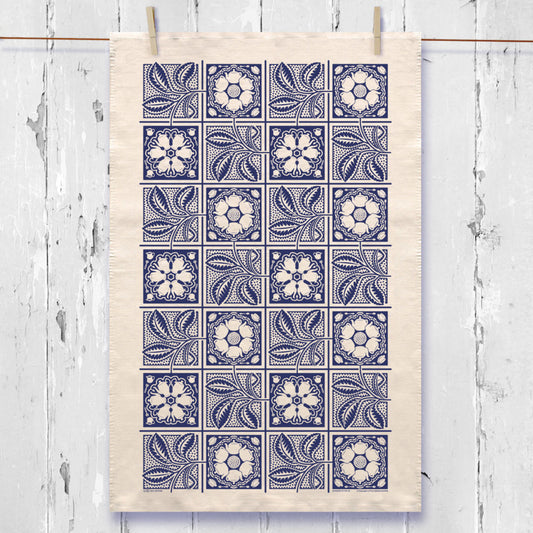 Dutch Tile Tea Towel