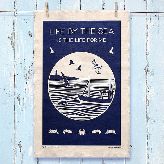 Life by the Sea Tea Towel