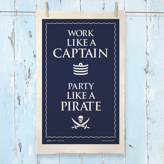 Party Like a Pirate Tea Towel